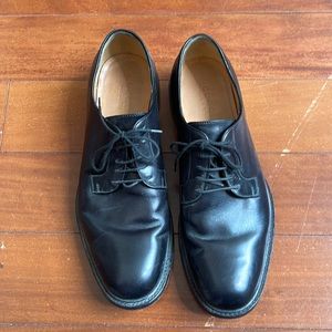 Gucci Men's Black Leather Lace-up Loafers Size 10.5 uk